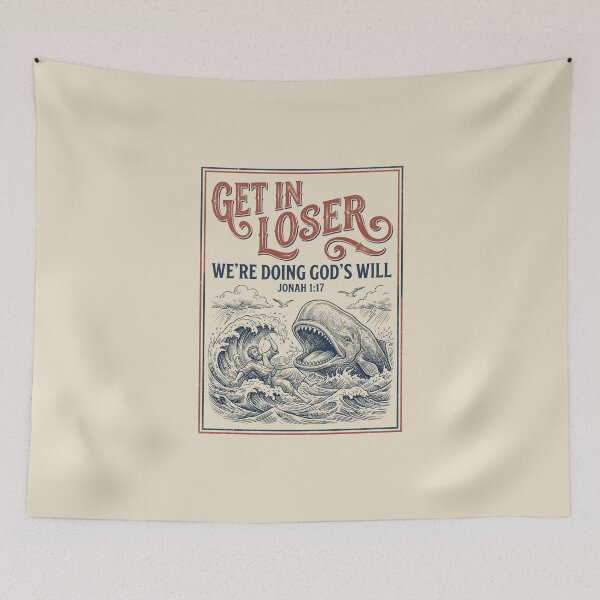 Item preview, Get In Loser We're Doing God's Will Funny Christian Bible designed and sold by dudelinart.