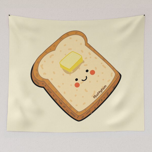 Item preview, Toasted bread slice cute designed and sold by fluffyfamcraft.