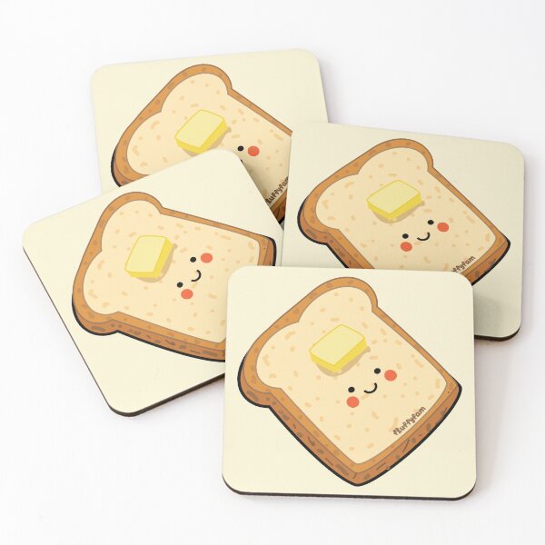 Item preview, Toasted bread slice cute designed and sold by fluffyfamcraft.
