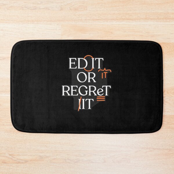 Item preview, Edit Or Regret It Writer Editor Typography Design designed and sold by Ekonolotie.