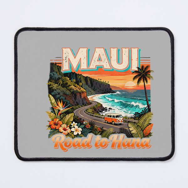 Item preview, Retro Maui Road to Hana Paradise Adventure Hiking Vacation designed and sold by GreggRoss.