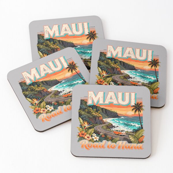 Item preview, Retro Maui Road to Hana Paradise Adventure Hiking Vacation designed and sold by GreggRoss.