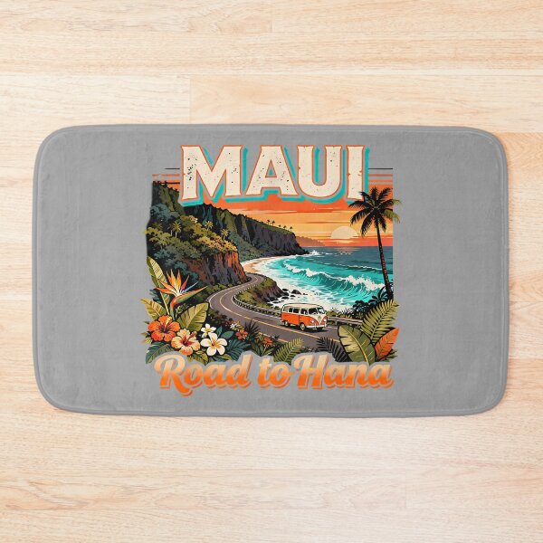 Item preview, Retro Maui Road to Hana Paradise Adventure Hiking Vacation designed and sold by GreggRoss.