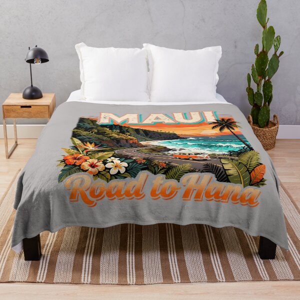 Item preview, Retro Maui Road to Hana Paradise Adventure Hiking Vacation designed and sold by GreggRoss.