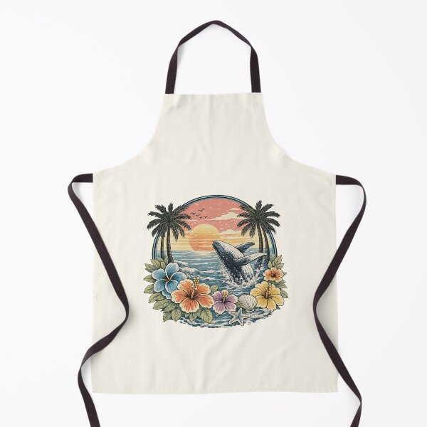 Item preview, Tropical Aesthetic Whale Sunset - Vintage Coastal Beachcore Art designed and sold by station-one.