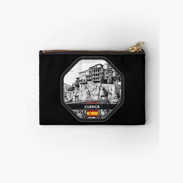 Aperçu de l'œuvre Cuenca, Espagne, style linogravure créée et vendue par Thistle-TShop.