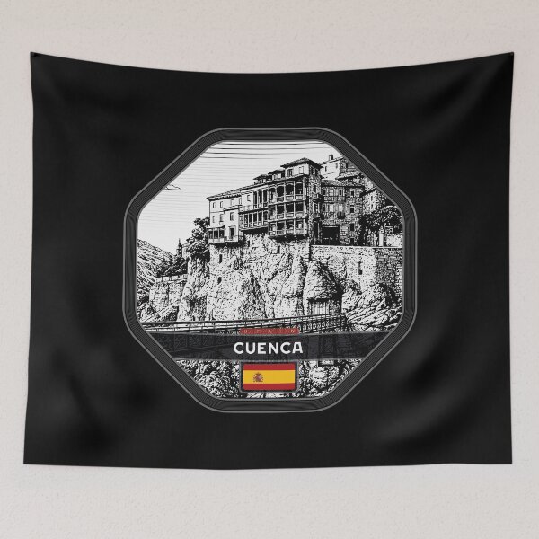 Item preview, Cuenca Spain Linocut Style  designed and sold by Thistle-TShop.