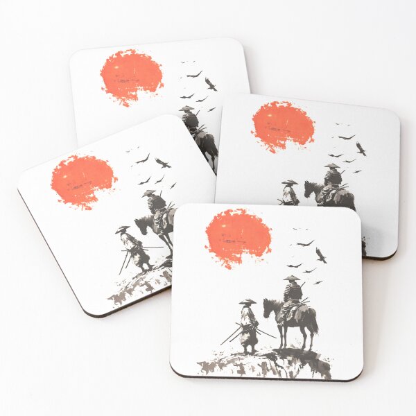 Item preview,  Vagabond Samurai Silhouette - Traditional Japanese Ink Art designed and sold by A-M-G-Shop.