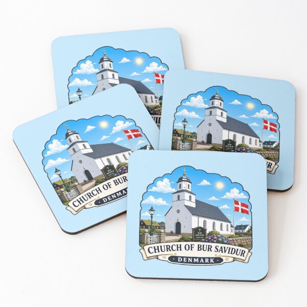 Item preview, Church of Bur Savidur, Denmark - Village Church designed and sold by Myra365Art.