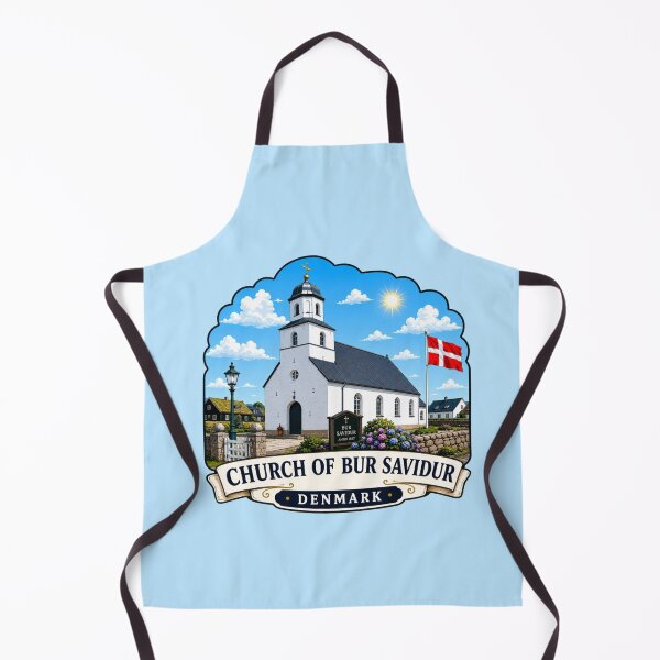 Item preview, Church of Bur Savidur, Denmark - Village Church designed and sold by Myra365Art.