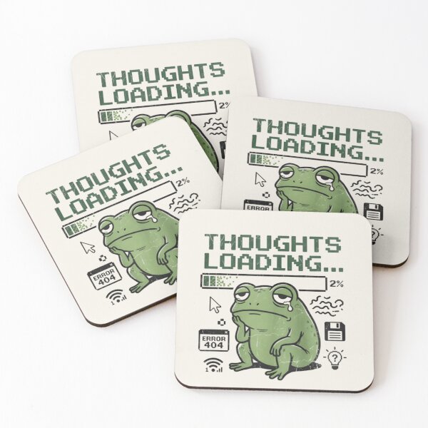 Item preview, Thoughts Loading Frog Shirt – Funny Overthinking Frog Meme Introvert T-shirt designed and sold by ZyxDes.