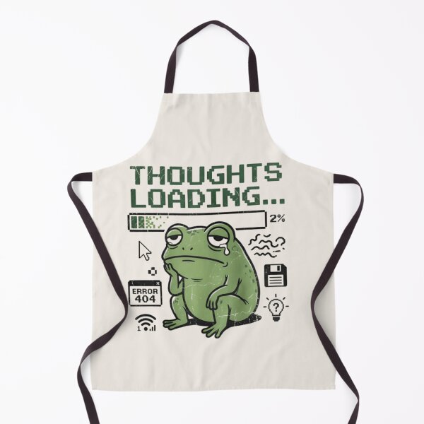 Item preview, Thoughts Loading Frog Shirt – Funny Overthinking Frog Meme Introvert T-shirt designed and sold by ZyxDes.