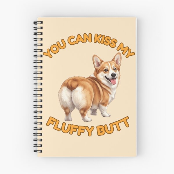Item preview, You Can Kiss My Fluffy Butt – Funny Golden Corgi Meme designed and sold by DailyStruggleCo.