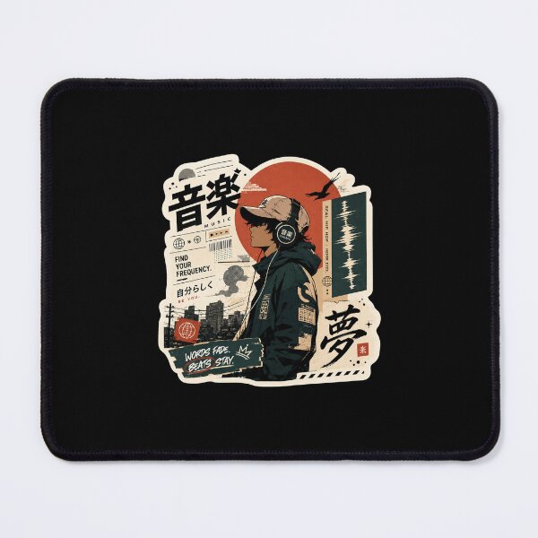 Item preview, Words Fade Beats Stay Anime Sticker designed and sold by WordFade Stickers.