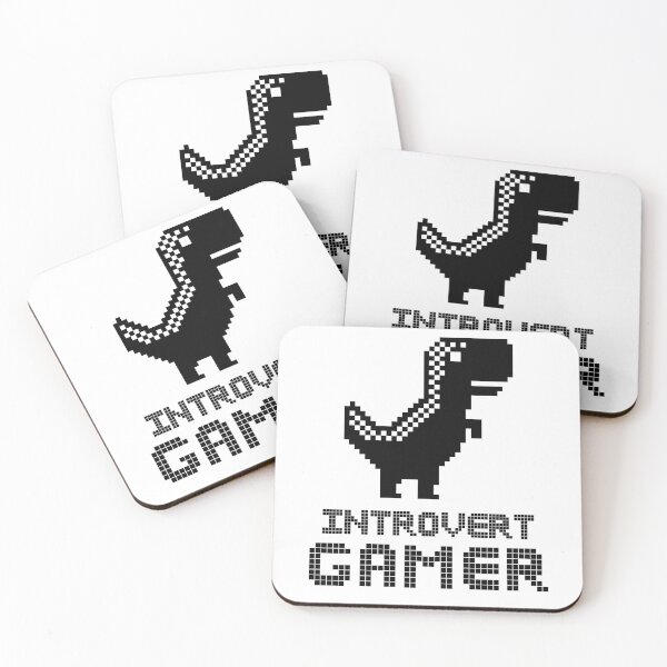 Item preview, Introvert Gamer Pixel Dino Gaming designed and sold by Chromaluxe.