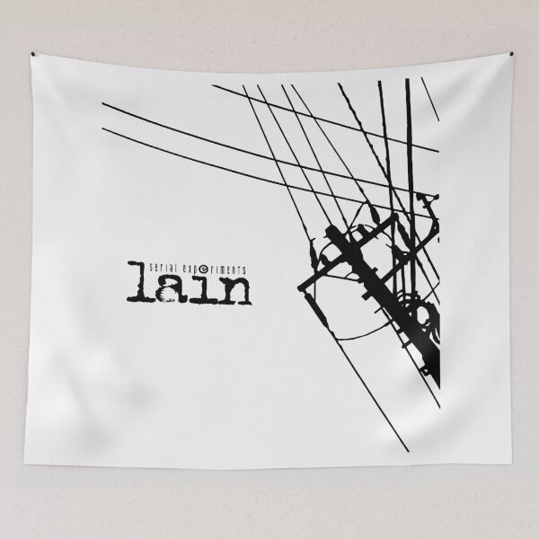 Item preview, Serial experiments Lain - Power Lines (black print) designed and sold by R-A Designs.