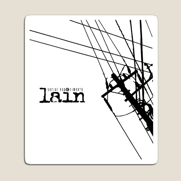 Item preview, Serial experiments Lain - Power Lines (black print) designed and sold by R-A Designs.