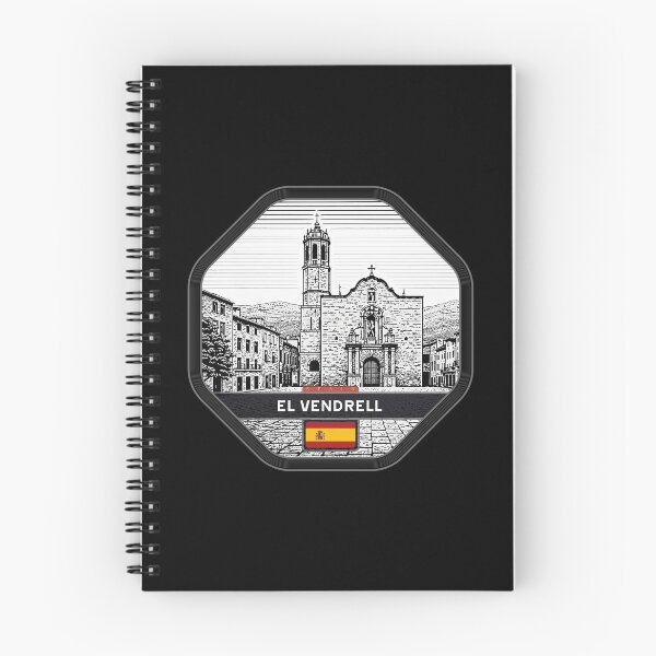 Item preview, El Vendrell Spain Linocut Style  designed and sold by Thistle-TShop.