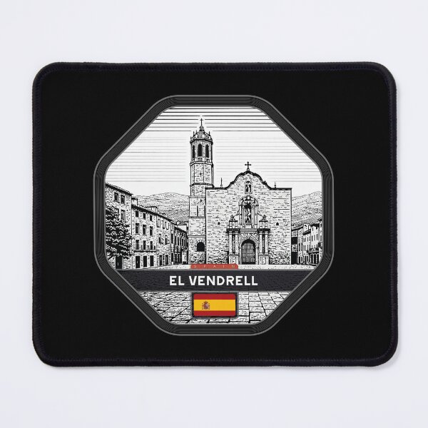 Item preview, El Vendrell Spain Linocut Style designed and sold by Thistle-TShop.