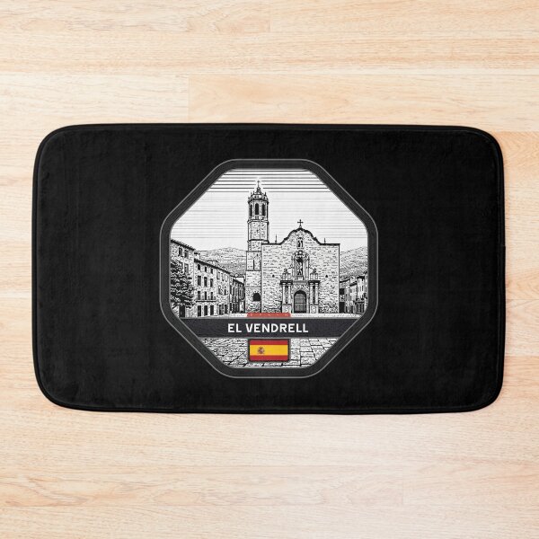 Item preview, El Vendrell Spain Linocut Style  designed and sold by Thistle-TShop.