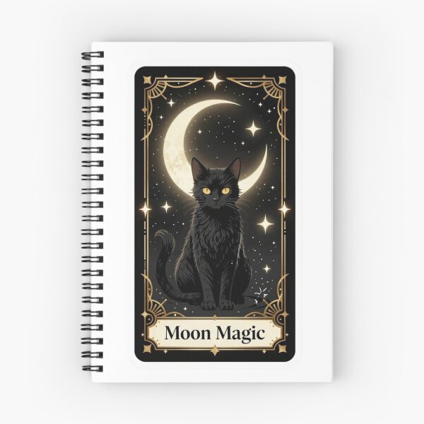 Item preview, Celestial Black Cat – Witchcore Moon Magic Aesthetic Art designed and sold by AeraArts.