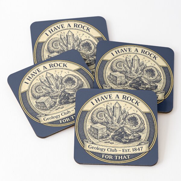 Item preview, I Have a Rock for That Geology Club Vintage Badge designed and sold by CalmCapy Co.