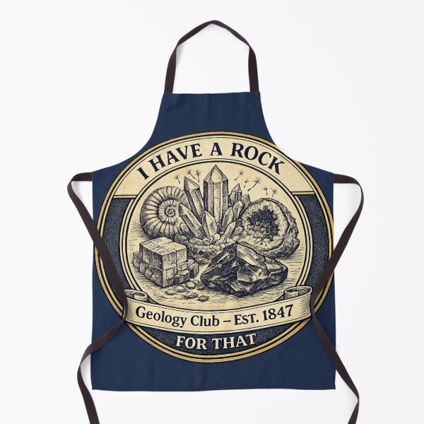 Item preview, I Have a Rock for That Geology Club Vintage Badge designed and sold by CalmCapy Co.