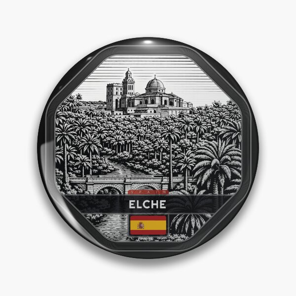 Item preview, Elche Spain Linocut Style  designed and sold by Thistle-TShop.