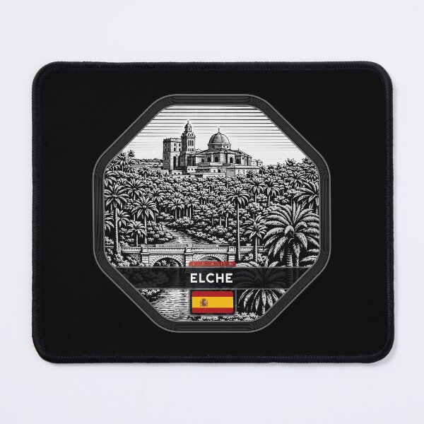 Item preview, Elche Spain Linocut Style designed and sold by Thistle-TShop.