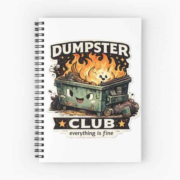 Item preview, Dumpster Fire Club – Everything is Fine designed and sold by AndrewYoko.