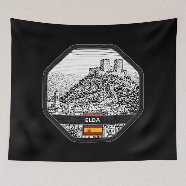 Item preview, Elda Spain Linocut Style  designed and sold by Thistle-TShop.
