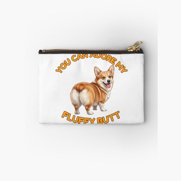 Item preview, You Can Adore My Fluffy Butt – Funny Golden Corgi Meme designed and sold by DailyStruggleCo.