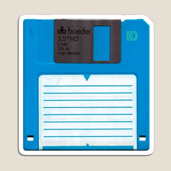 Item preview, 3.5" Floppy Disk blue designed and sold by deep-sea-birds.