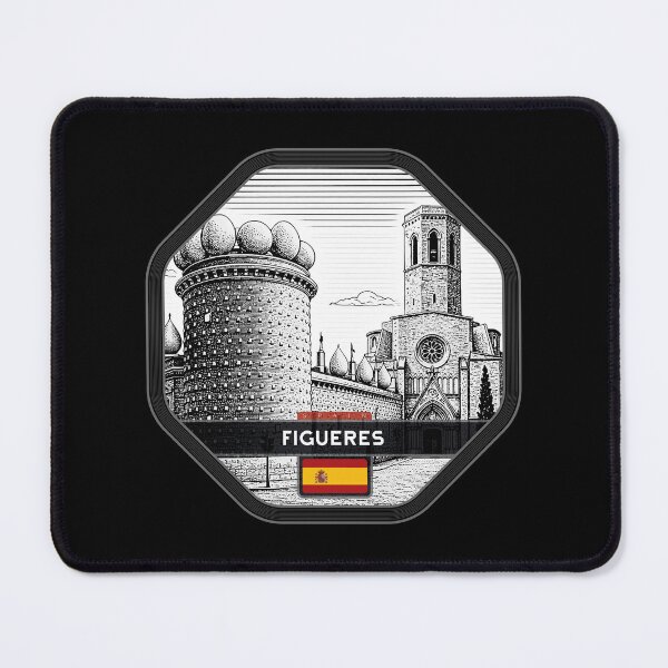 Item preview, Figueres Spain Linocut Style designed and sold by Thistle-TShop.