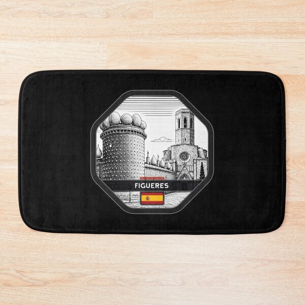 Item preview, Figueres Spain Linocut Style  designed and sold by Thistle-TShop.