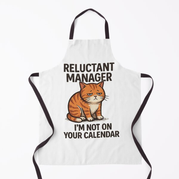 Item preview, ​Reluctant Manager Cat - I'm Not On Your Calendar Funny Corporate Burnout designed and sold by DryHumorPrints.