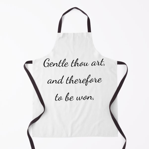 Item preview, "Gentle thou art, and therefore to be won," - handwriting black designed and sold by ariksworld.