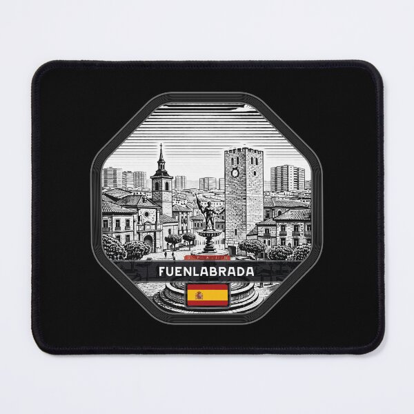 Item preview, Fuenlabrada Spain Linocut Style designed and sold by Thistle-TShop.