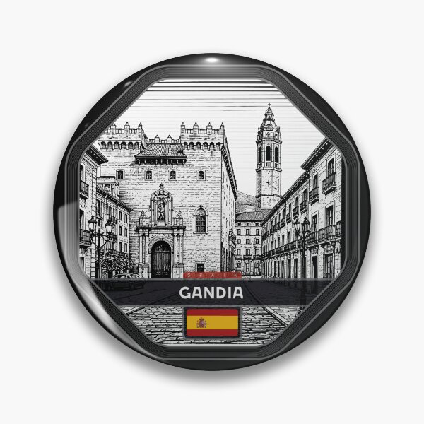 Item preview, Gandia Spain Linocut Style  designed and sold by Thistle-TShop.