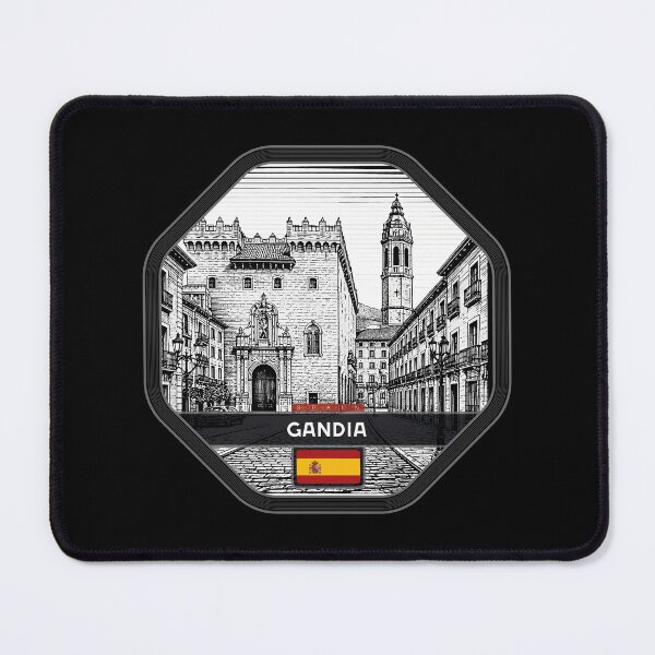Item preview, Gandia Spain Linocut Style  designed and sold by Thistle-TShop.
