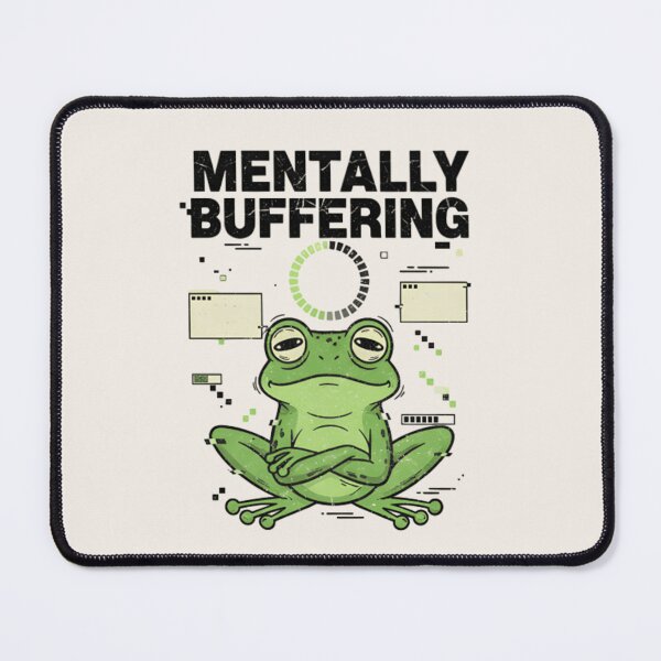 Item preview, Mentally Buffering Frog Shirt – Funny Overthinking Frog Meme Introvert T-shirt designed and sold by ZyxDes.