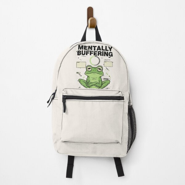 Item preview, Mentally Buffering Frog Shirt – Funny Overthinking Frog Meme Introvert T-shirt designed and sold by ZyxDes.
