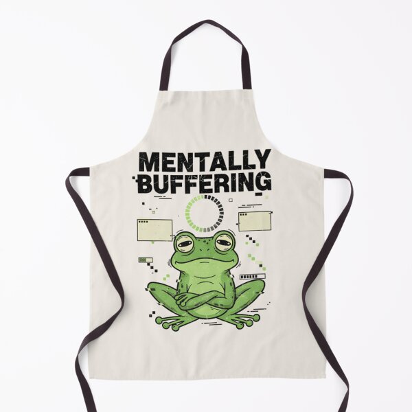 Item preview, Mentally Buffering Frog Shirt – Funny Overthinking Frog Meme Introvert T-shirt designed and sold by ZyxDes.