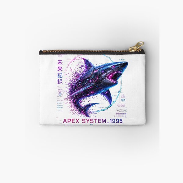 Item preview, Apex System 1995 Cyber Shark – Neon Biomechanical Ocean Predator Design designed and sold by FusiTink.