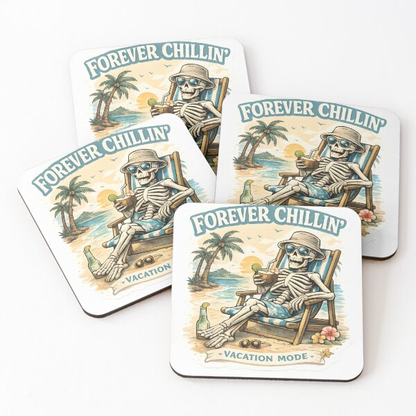Item preview, Skeleton Vacation Mode Forever Chillin designed and sold by Trymeup.