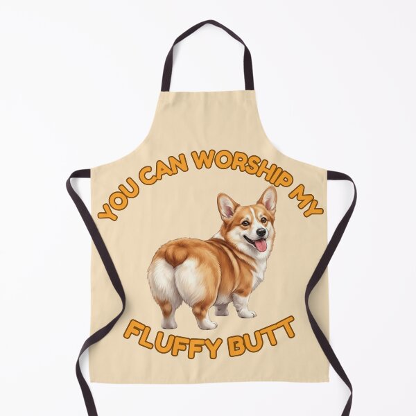 Item preview, You Can Worship My Fluffy Butt – Funny Golden Corgi Meme designed and sold by DailyStruggleCo.