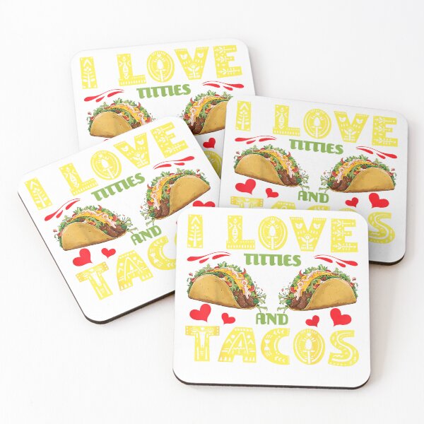 Item preview, I Love Titties & Tacos Matching Couples Cinco De Mayo Fiesta T-Shirt designed and sold by Badriiiii.