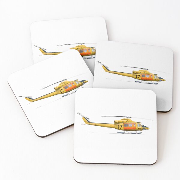 Item preview, BELL 412 VH-EPK 652 RAC RESCUE 2023 designed and sold by Grubby Fingers Aircraft Illustration.