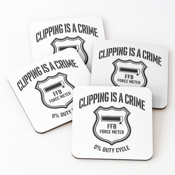 Item preview, Clipping Is a Crime – FFB Force Meter designed and sold by GarageGraphics.
