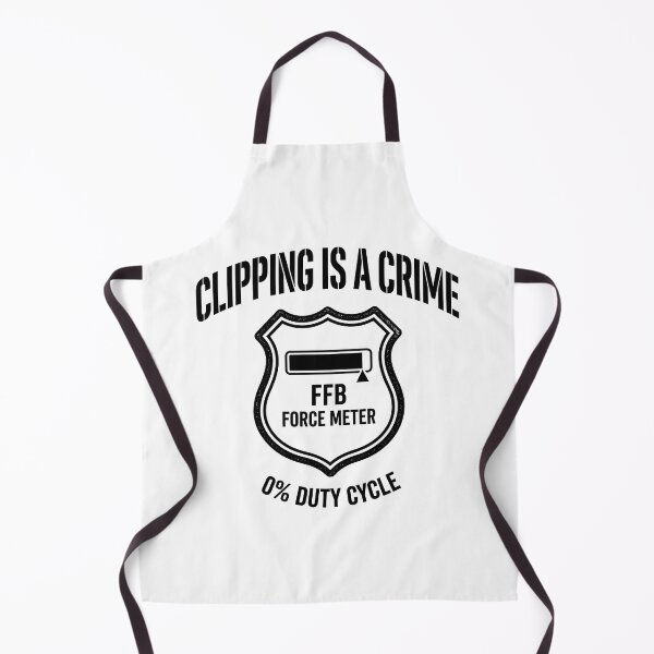 Item preview, Clipping Is a Crime – FFB Force Meter designed and sold by GarageGraphics.